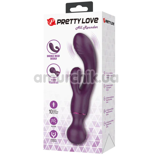 Вибратор Pretty Love All Rounder, фиолетовый
