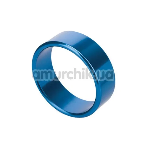 Эрекционное кольцо Rocket Rings голубое, 4.5 см - Фото №1