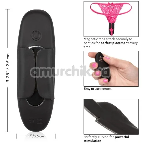 Клиторальный вибратор Remote Petite Panty Teaser, черный