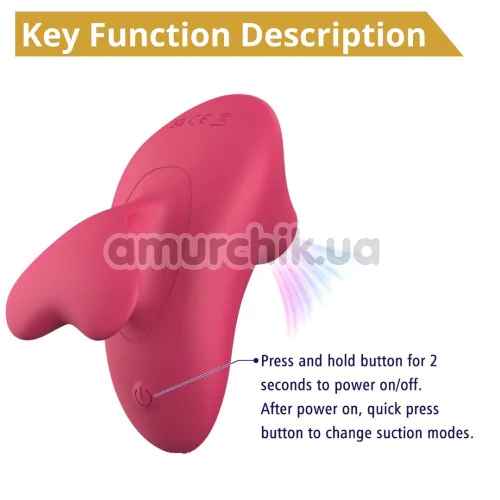 Симулятор орального сексу для жінок Sweet Play Clitoral Suction Vibrator A15, рожевий