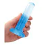 Фаллоимитатор Realrock Crystal Clear Dildo 5.3, голубой - Фото №3
