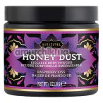 Їстівна пудра для тіла Honey Dust Kissable Body Powder Raspberry Kiss - малина, 170 грам - Фото №1