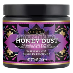 Съедобная пудра для тела Honey Dust Kissable Body Powder Raspberry Kiss - малина, 170 грамм - Фото №1
