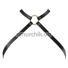 Портупея Bijoux Indiscrets Maze Cross Chest Harness, черная - Фото №1