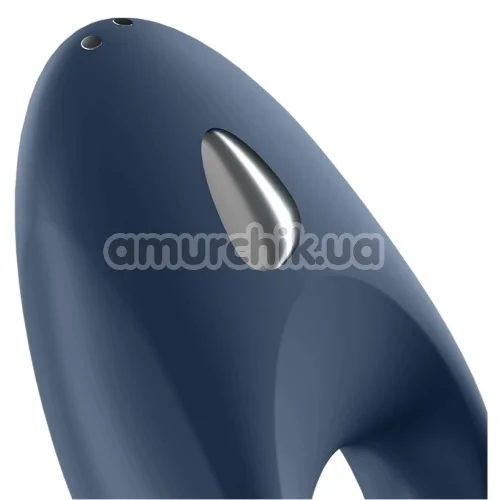 Виброкольцо Satisfyer Mighty One Ring Vibrator, синее