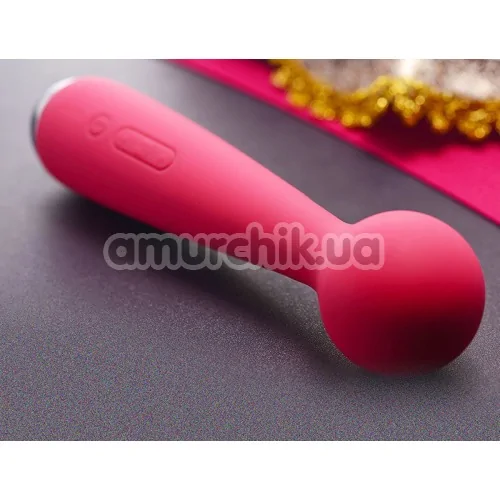 Вибратор с подогревом Svakom Emma Heating Magic Wand, розовый