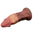 Фалоімітатор Dual-Layered Silicone Nature Cock LV411017, коричневий - Фото №5