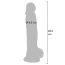 Фаллоимитатор Get Real Diamond Dicks 8 Inch Dildo, прозрачный - Фото №3