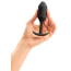 Анальная пробка со смещенным центром тяжести B-Vibe Snug Plug 2, чёрная - Фото №4