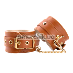 Фиксаторы для рук Blaze Elite Handcuffs, коричневые - Фото №1