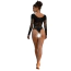 Боди Star Night Fishnet Circle Sparks Bodysuit, черное - Фото №6