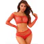 Комплект JSY Sexy Lingerie WW7004, червоний: топ + трусики-стрінги - Фото №2