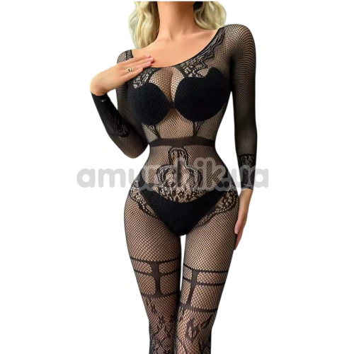 Комбінезон Star Night Forest Net Bodystocking, чорний