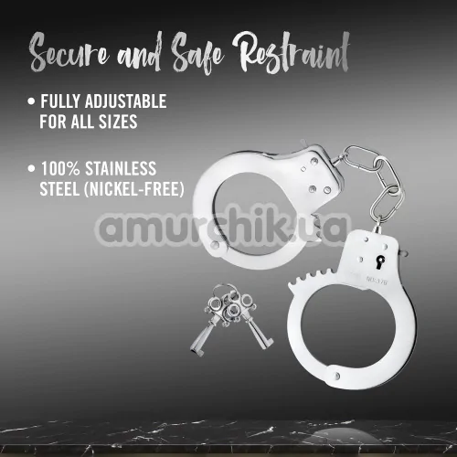 Наручники Temptasia Beginner Cuffs, срібні