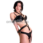 Фіксатори для рук і ніг Candy Hero Band21 Leather, чорні - Фото №1