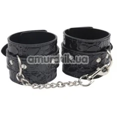 Наручники Behave! Luxury Fetish Be Good Wrist Cuffs, черные - Фото №1