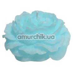 Свеча в виде пиона GlowKink L - светится в темноте, голубая - Фото №1