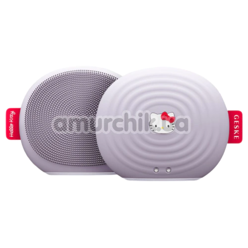 Ультразвуковая щетка для лица Geske Sonic Facial Brush 4 in 1 - Hello Kitty, сиреневая