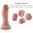 Фалоімітатор-насадка Hismith Hyper Realistic Silicone Dildo, тілесний - Фото №12