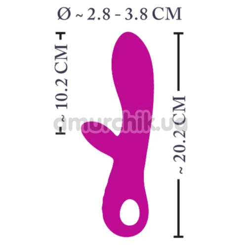 Вибратор XouXou Super Soft Silicone Rabbit Vibrator, фиолетовый