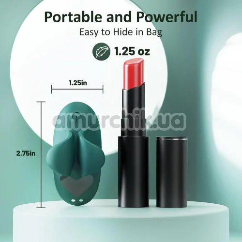 Кліторальний вібратор Stimulator Finger Vibrator, зелений