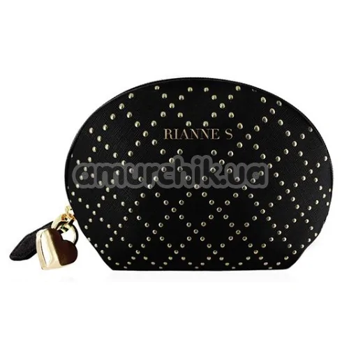 Вибратор Rianne S Classique Vibe Stud с черной сумкой, черный