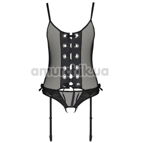 Комплект Passion Free Your Senses Nessy Corset, черный: корсет + трусики