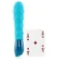 Вибратор KEY Ceres Lace Massager, голубой - Фото №5