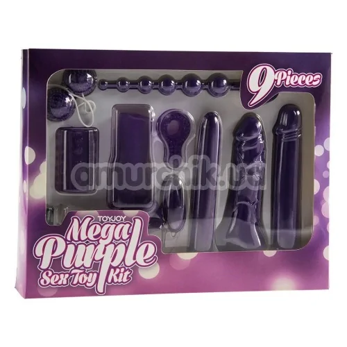 Набор из 9 предметов Mega Purple Sex Toy Kit, фиолетовый