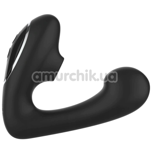 Вибратор с вакуумным стимулятором Fifty Shades of Grey Greedy Girl Duet, черный