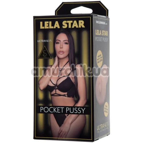 Искусственная вагина Signature Strokers Lela Star Pocket Pussy, телесная