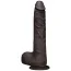 Фалоімітатор The Realistic Cock UR3 24 см з мошонкою, темно-коричневий - Фото №1