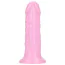 Фалоімітатор з ароматом жуйки Delicious Dildo Bubble Gum 15 см, рожевий - Фото №4