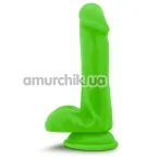 Фаллоимитатор Neo Elite Silicone Dual Density Cock with Balls 6, салатовый - Фото №1