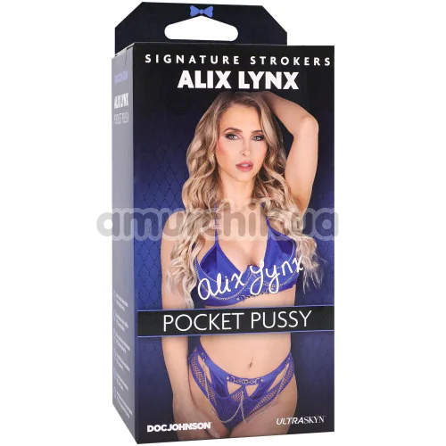 Искусственная вагина Signature Strokers Alix Lynx Pocket Pussy, телесная