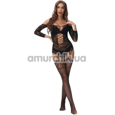 Комбинезон Star Night Open Shoulders Bodystocking, черный - Фото №1