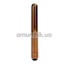 Вибратор 5-Function Precious Metal Slims, бронзовый - Фото №1