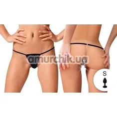 Трусики с анальной пробкой Art of Sex Sexy Panties With Silicone Plug S, черные - Фото №1