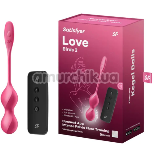 Вагинальные шарики с вибрацией Satisfyer Love Birds 2, розовые
