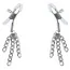 Затискачі для сосків Feral Feelings Nipple Clamps Tassels, білі