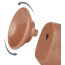 Фаллоимитатор Sliding-Skin Dual Layer Dong 8 с маленькой мошонкой, светло-коричневый - Фото №4