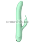 Вибратор с толчками Odeco Every Night Toys Rabbit Vibe 8398, зеленый - Фото №1