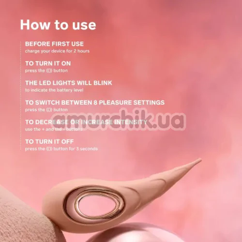 Клиторальный вибратор Lelo Dot Cruise Peach Please (Лело Дот Круиз Пич Плиз), персиковый