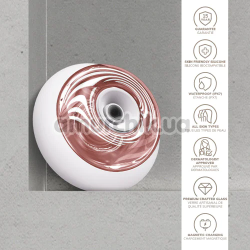 Ультразвуковий масажер для обличчя та тіла Geske Sonic Cool & Warm Face and Body Massager 9 in 1, кремовий