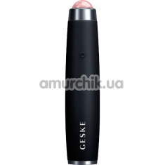 Ультразвуковая ручка-массажер для лица Geske Sonic Rose Quartz LED Depuffing Pen 8 in 1, черная - Фото №1