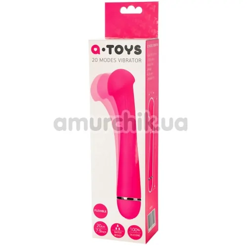 Вибратор для точки G A-Toys 20-Modes Vibrator 761025, розовый