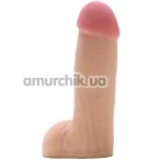 Фаллоимитатор с эякуляцией Squirtz CyberSkin 7.5 Squirting Dildo, телесный - Фото №1