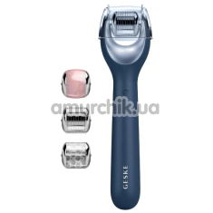 Массажер-роллер для лица с микроиглами Geske MicroNeedle Face Roller 9 in 1, синий - Фото №1