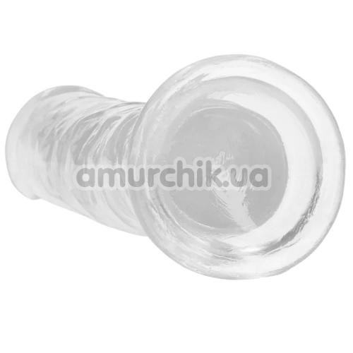 Фалоімітатор Realrock Crystal Clear Dildo Straight 7, прозорий