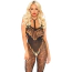 Комбінезон Leg Avenue Lace Vert Bodystocking, чорний - Фото №4